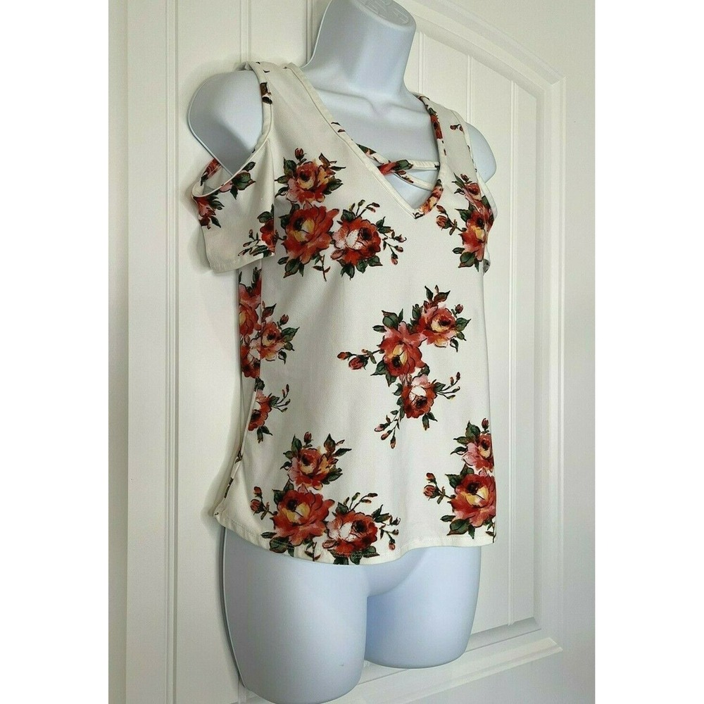 PINC Women's Medium Blouse Rose Pink Floral, Excellent Condition!! - Picture 2 of 8